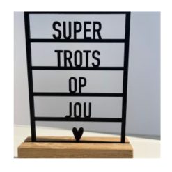 Kaarthouder en decoratief woord