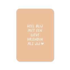 Wenskaart vriendin