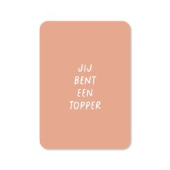 Wenskaart topper