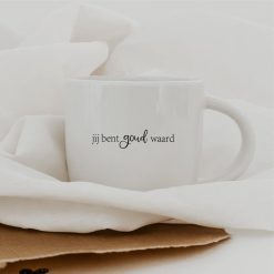 Tas met tekst jij bent goud waard
