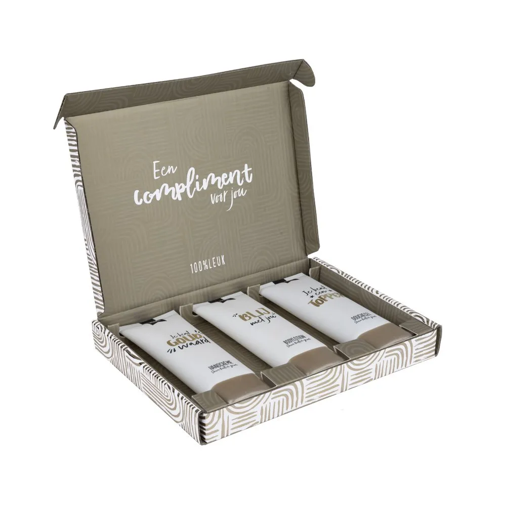 Cadeaupakket 100% leuk Compliment voor jou