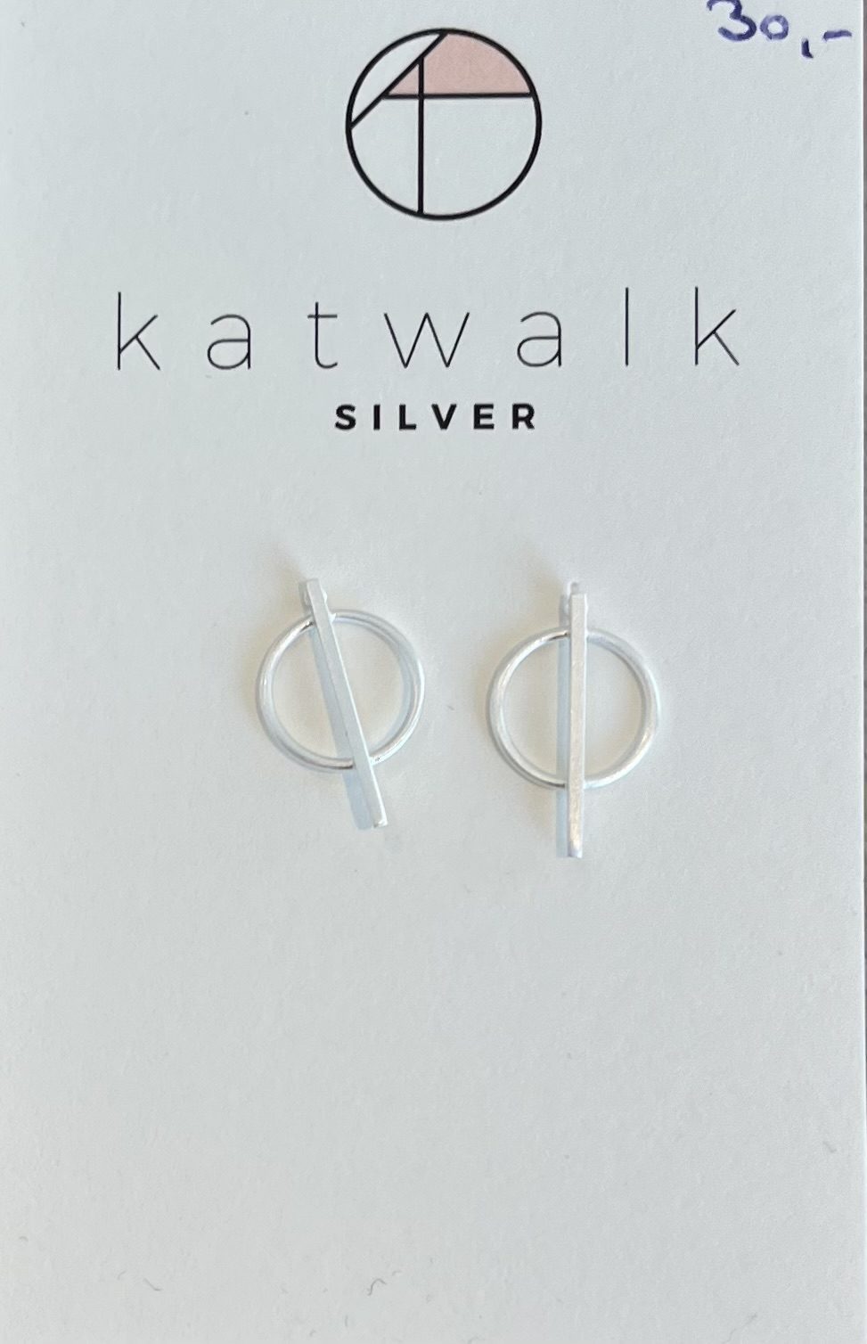Zilveren oorring cirkel Katwalk Silver