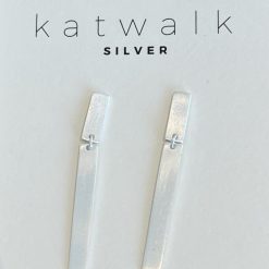 Zilveren oorring Katwalk Silver