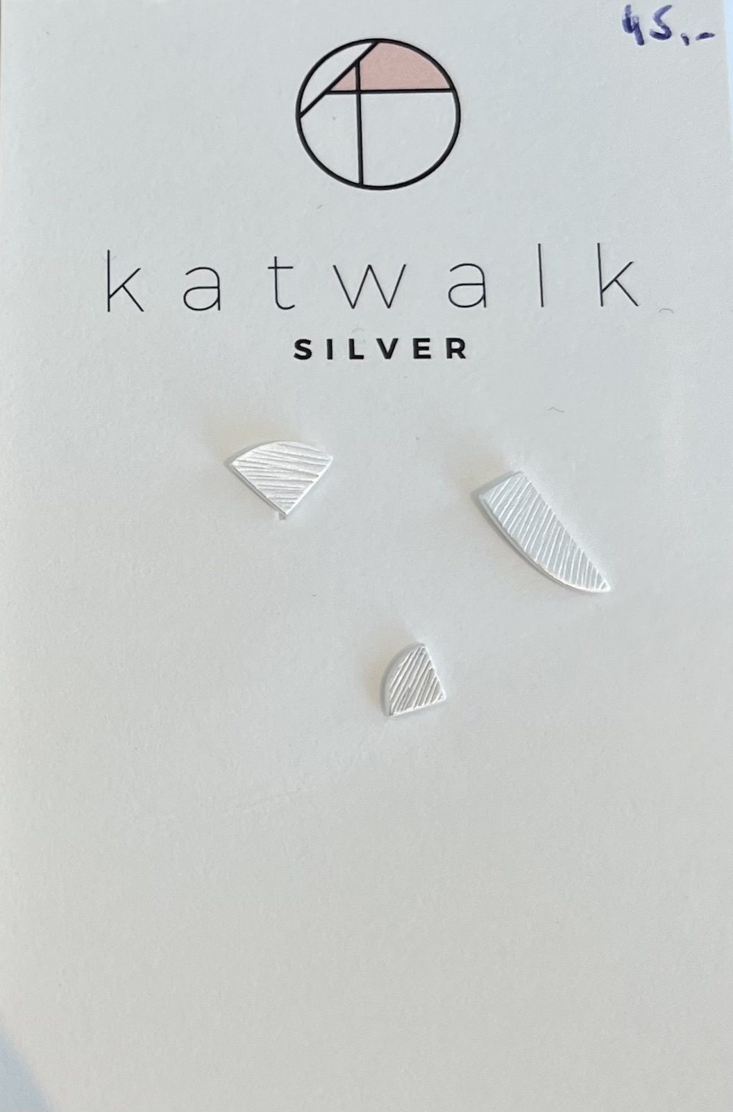 Zilveren oorring van Katwalk Silver