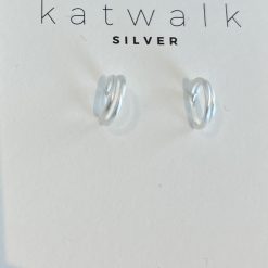 Zilveren oorring cirkel Katwalk Silver