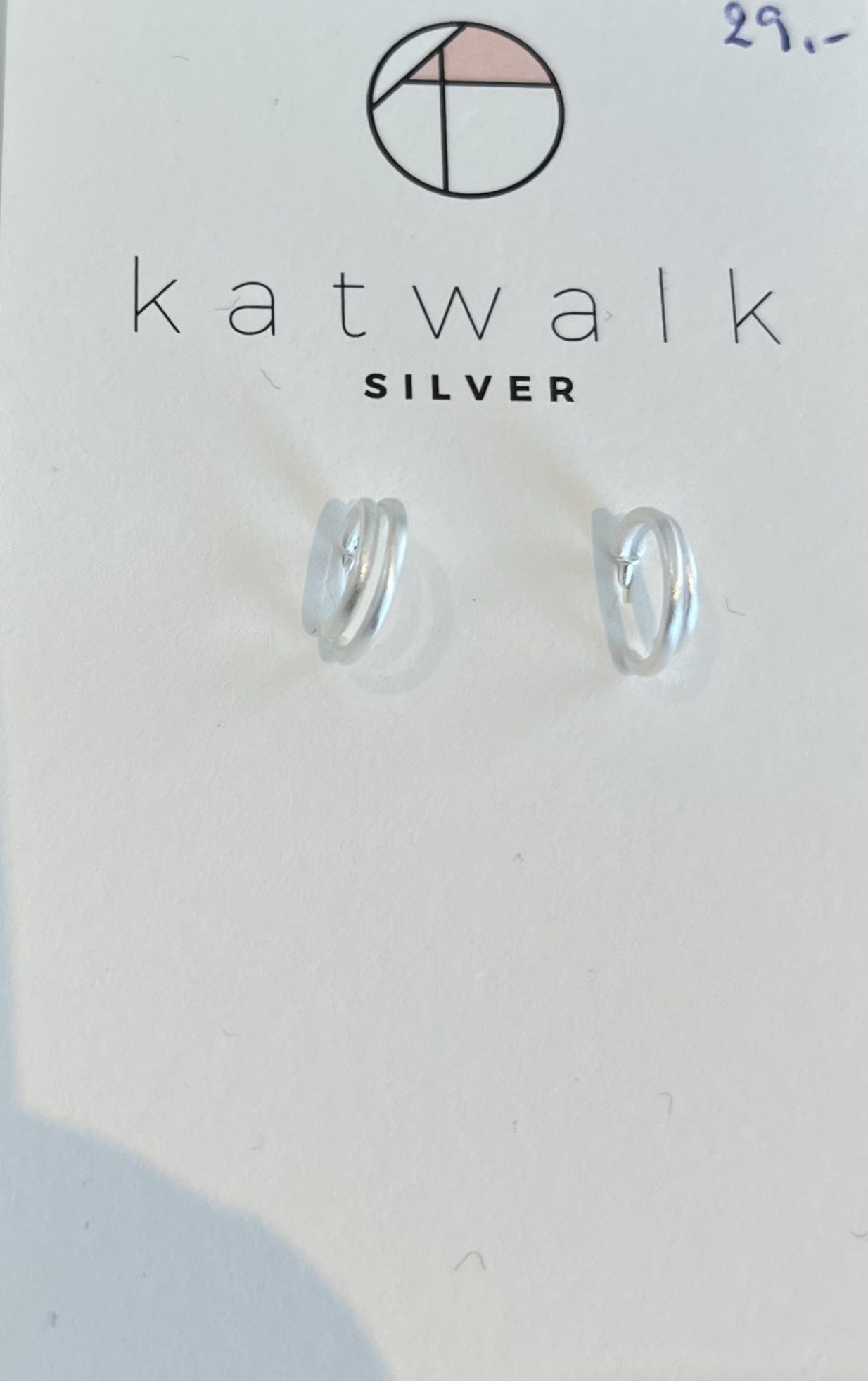 Zilveren oorring cirkel Katwalk Silver