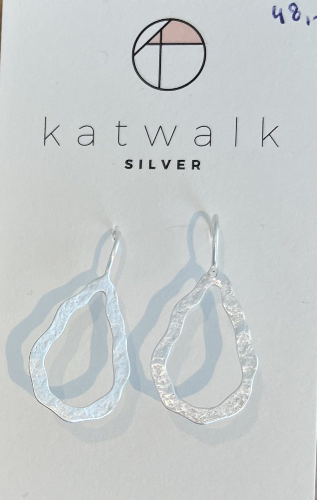 Zilveren oorring Katwalk Silver