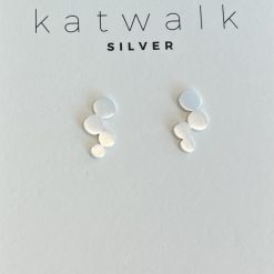 Zilveren oorringen 4 cirkels Katwalk Silver