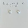 Zilveren oorring schelp Katwalk Silver