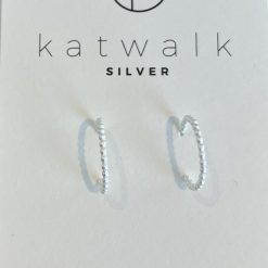Zilveren oorring Katwalk Silver