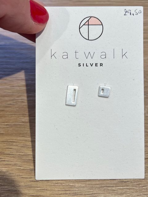 Zilveren oorring Katwalk Silver