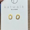 Zilveren oorring Katwalk Silver