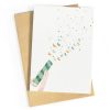 Wenskaart lentefeest confetti - Studio Zwoane