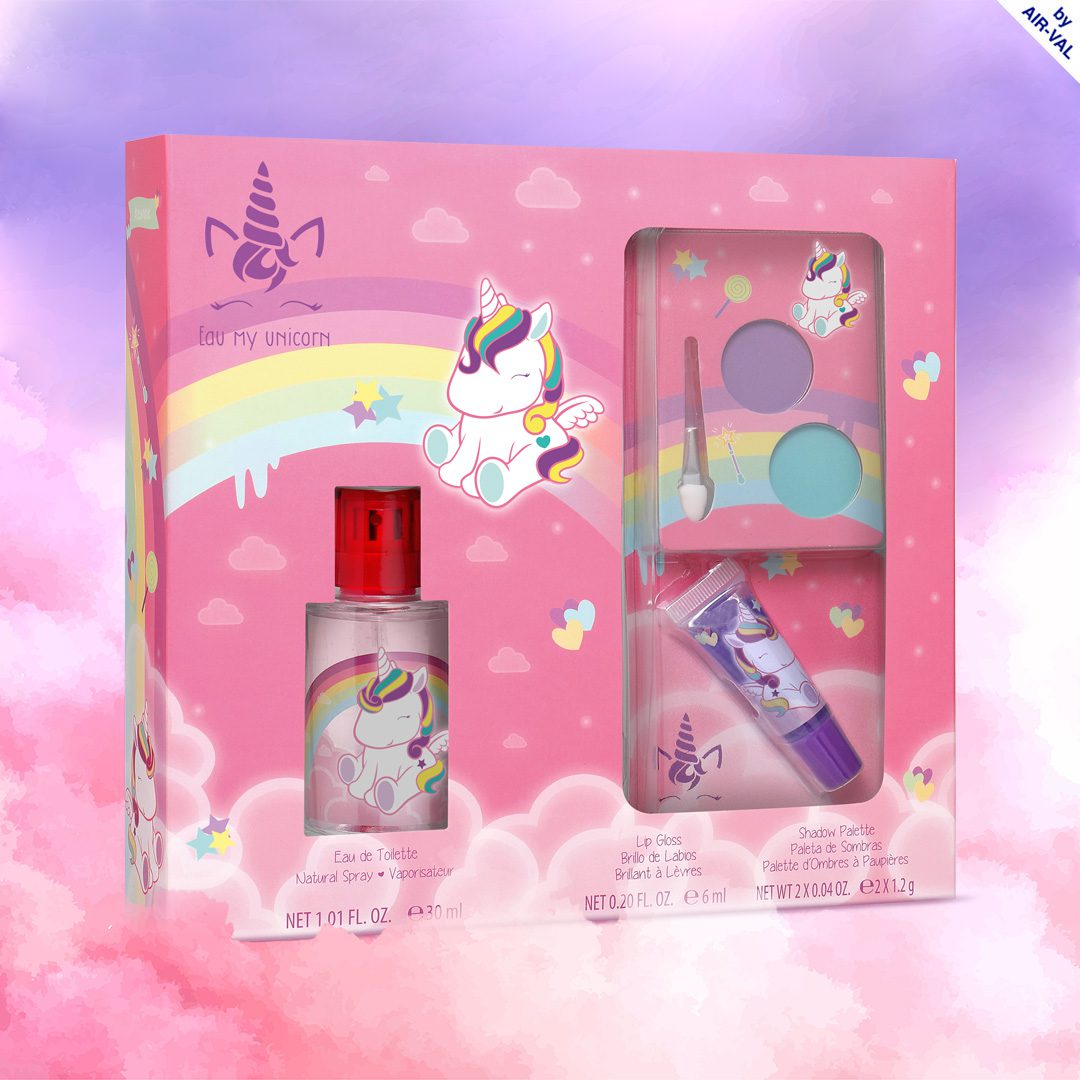 Geschenkpakket Unicorn EDT 30ml oogschaduw en lipgloss