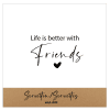 Aperitiefservetten met tekst Life is better with Friends