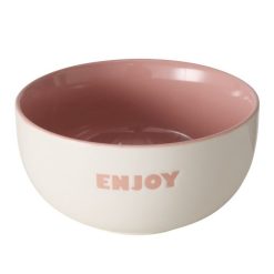 Ontbijtkom Boltze met tekst Enjoy