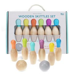 Houten bowlingset