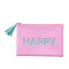 Roze make-up tas happy