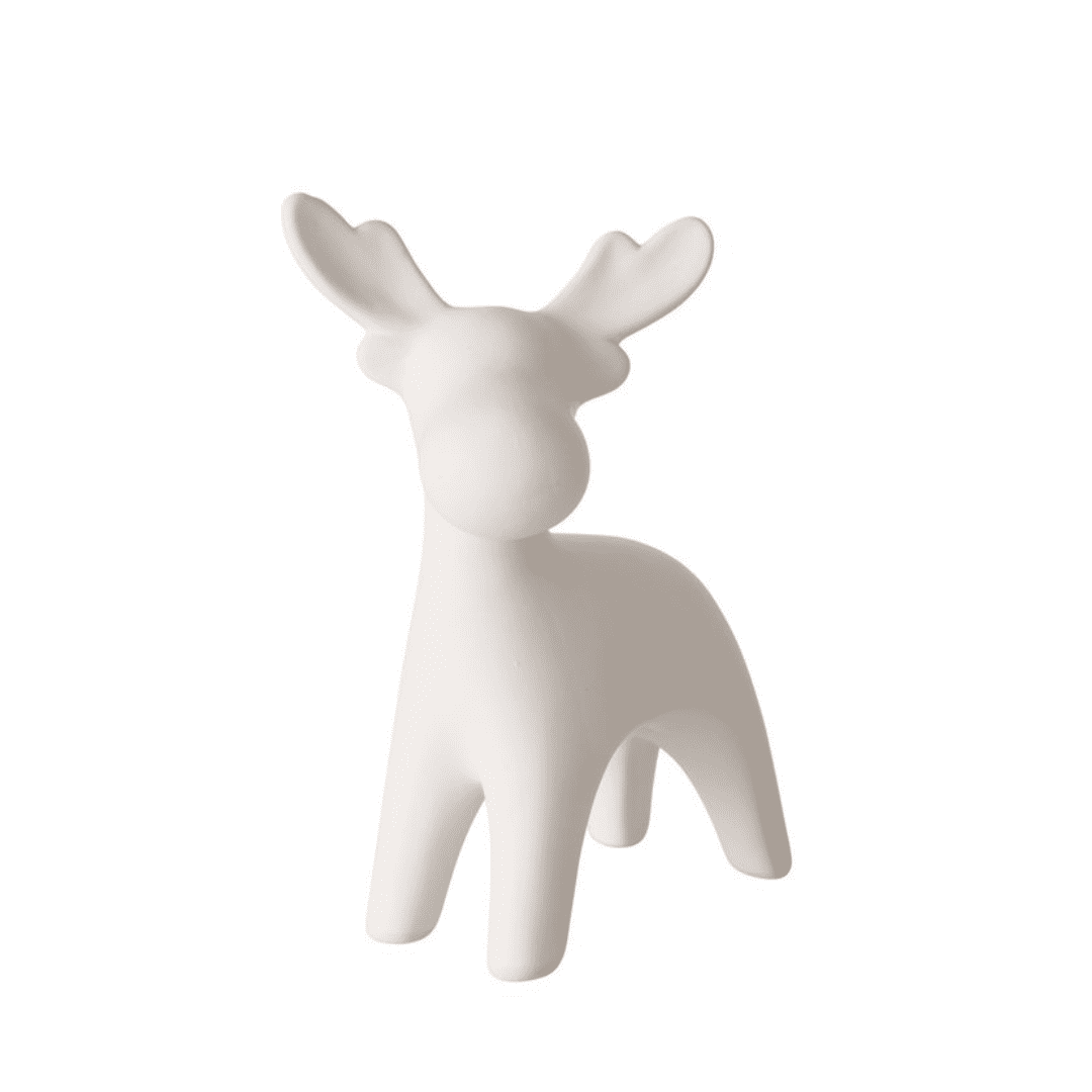 Decoratief rendier porselein