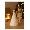 Witte decoratieve kerstboom 36cm