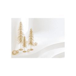 Kerstboom glitter goud metaal - Afbeelding 3