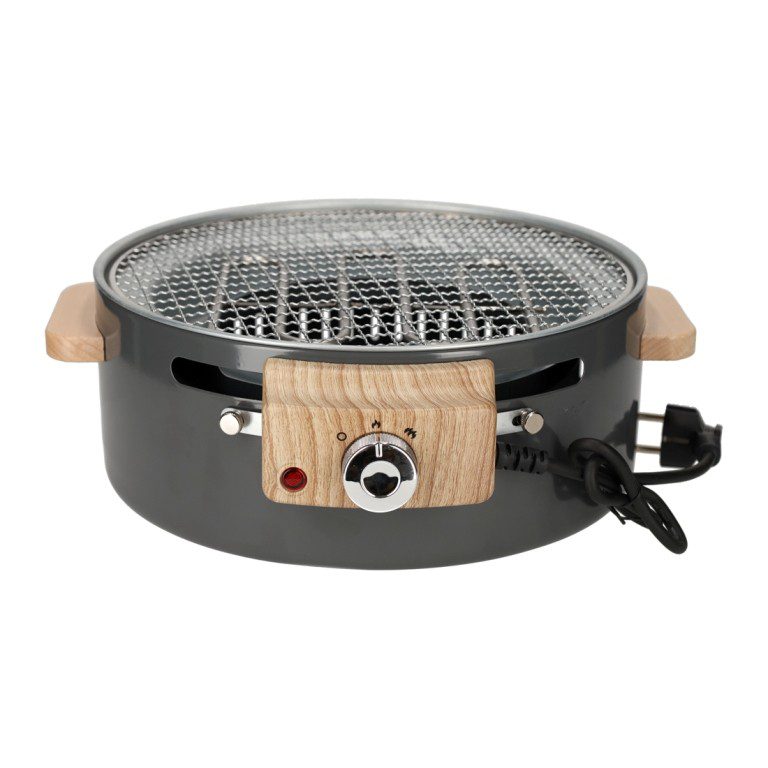 Hybride BBQ- tafelbarbeque grijs