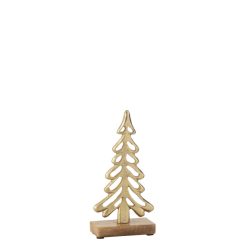 Goudkleurige decoratieve kerstboom (11×5×21 cm)