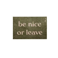 Deurmat - be nice or leave Mad about mats 50x75cm
