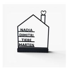 Huis met namen 13cm