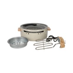 Hybride BBQ taupe , tafelbarbecue Norlander - Afbeelding 3