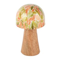 Retro paddenstoel groen en oranje .