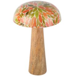 Retro paddenstoel met kleurrijke print
