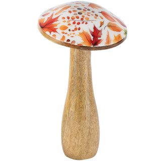 Decoratieve paddenstoel met herfstprint