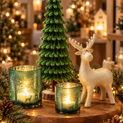 Kerstpakket winter forest goud