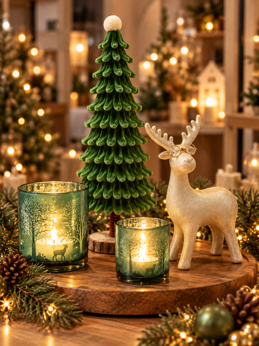 Kerstpakket winter forest goud