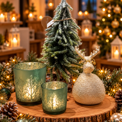 Kerstpakket snowy magic green